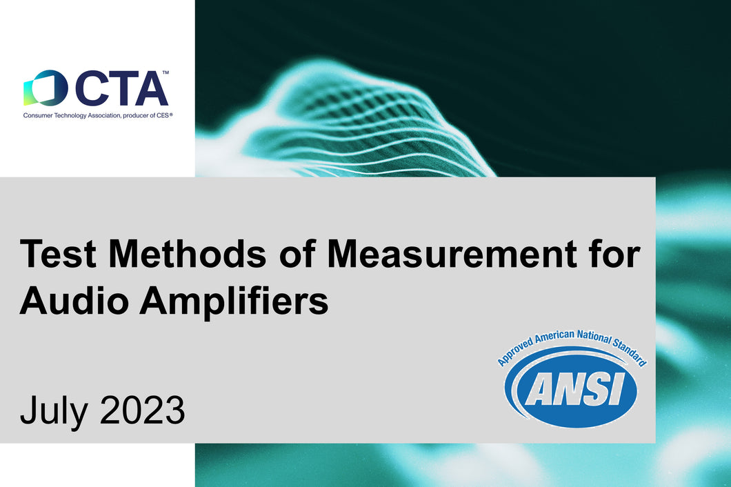 Test Methods of Measurement for Audio Amplifiers