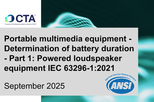 Portable multimedia – Battery duration of powered loudspeaker equipment