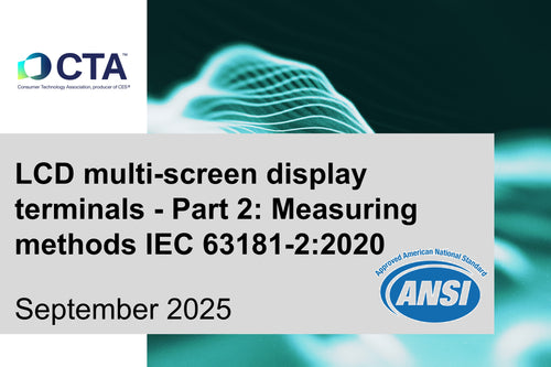 LCD multi-screen display terminals - Part 2: Measuring methods