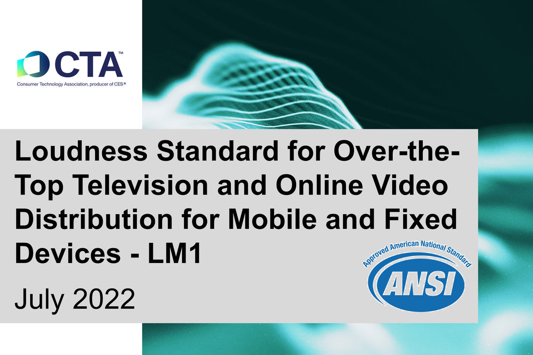 Loudness for TVs & Online Video Distribution for Mobile/Fixed Devices - LM1