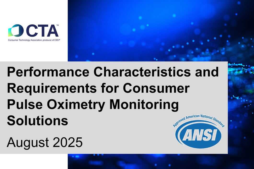 Performance Characteristics for Consumer Pulse Ox Solutions