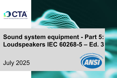Sound system equipment - Part 5: Loudspeakers