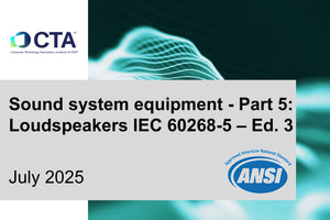 Sound system equipment - Part 5: Loudspeakers