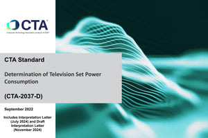 Determination of Television Set Power Consumption (CTA-2037-D)