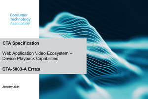 Web Application Video Ecosystem - Device Playback Capabilities (CTA-5003-A Errata)