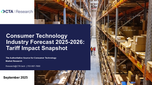Consumer Technology Industry Forecast 2025-2026: Tariff Impact Snapshot