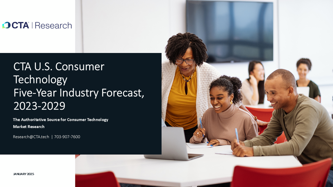 CTA U.S. Consumer Technology Five-Year Industry Forecast, 2023-2029 (January 2025)