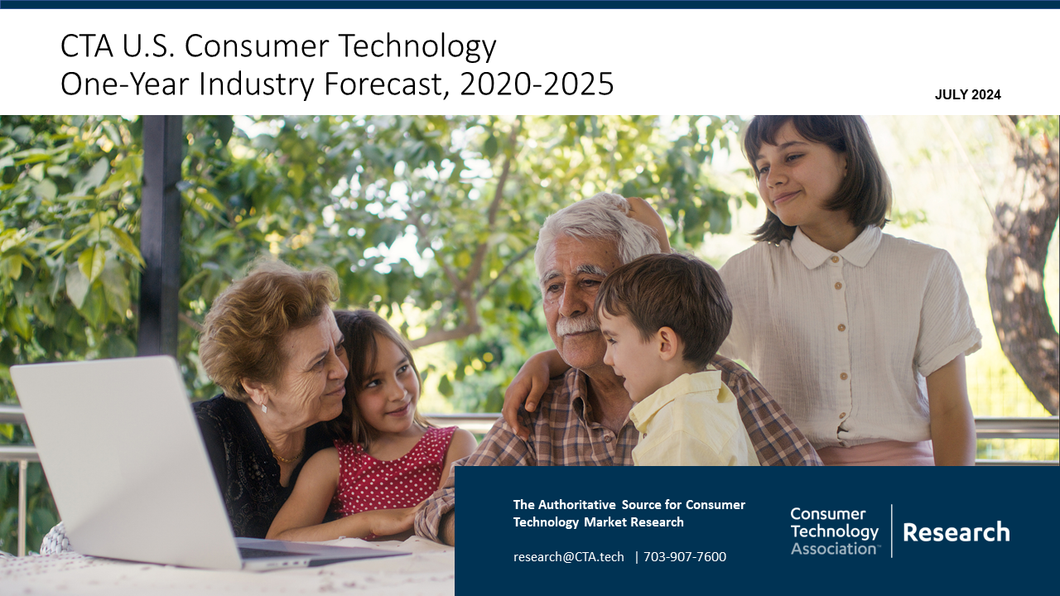 CTA U.S. Consumer Technology One-Year Industry Forecast, 2020-2025