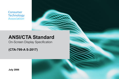 On-Screen Display Specification (CTA-799-A S-2017)
