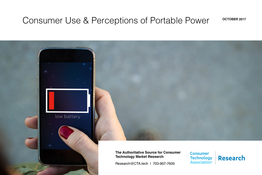 Consumer Use & Perceptions of Portable Power