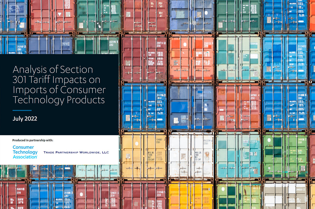 Analysis of Section 301 Tariff Impacts on Imports of Consumer Technology Products
